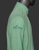 Sweater - Regal Crown - Crown Comfort Interlock - Qtr Zip - Mint Leaf